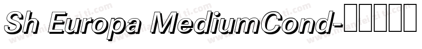Sh Europa MediumCond字体转换